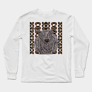 Brown Highland cow Long Sleeve T-Shirt